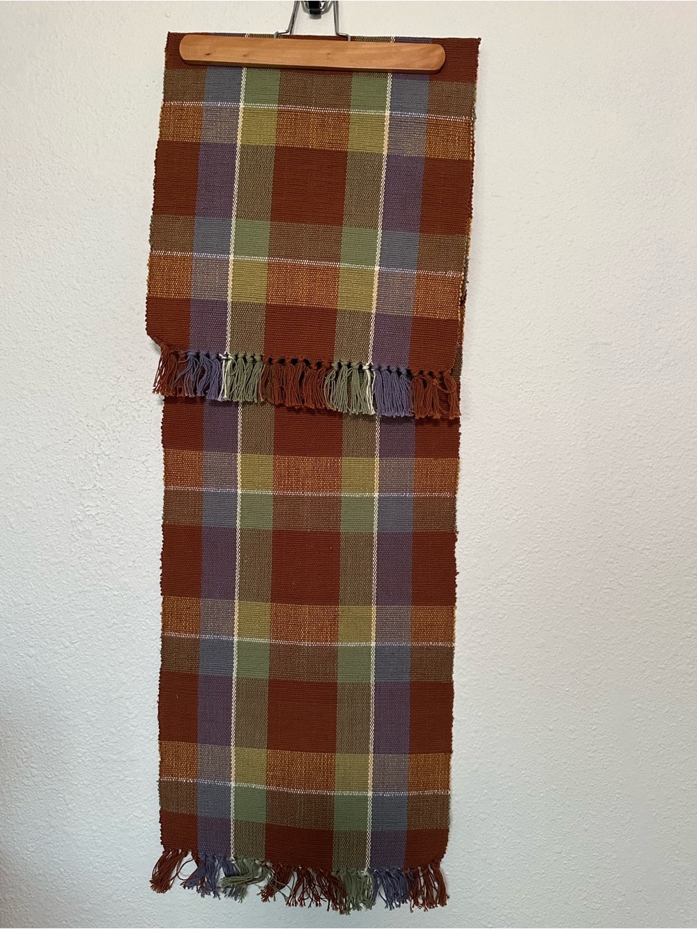 Fall Plaid Table Runner - Picture 2 of 2